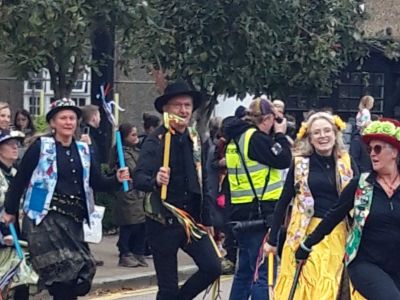 Maypole dancers